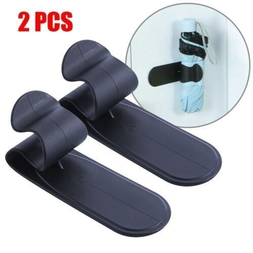 2 x Universal Car Interior Accessories Umbrella Hook Holder Hanger Clip Fastener