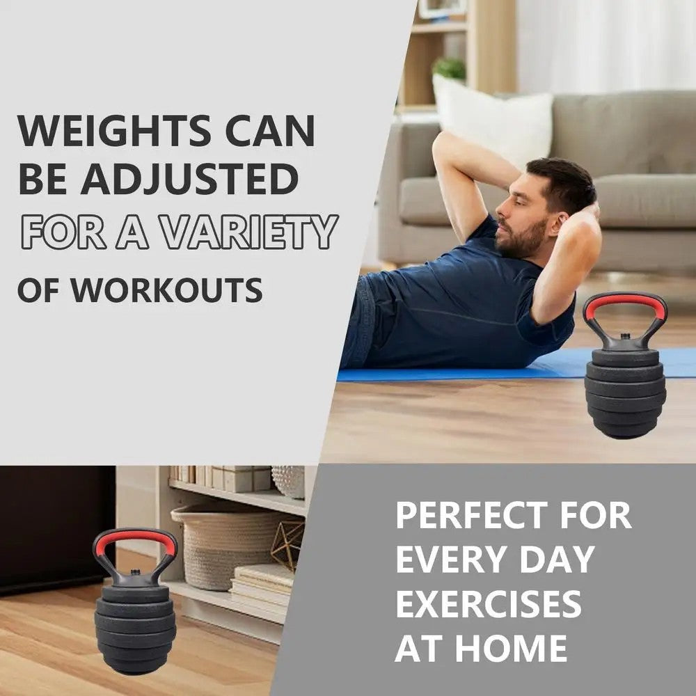 Kettlebell Converter Handle with Base, Adjustable Weight Non-Slip Dumbbell Grips