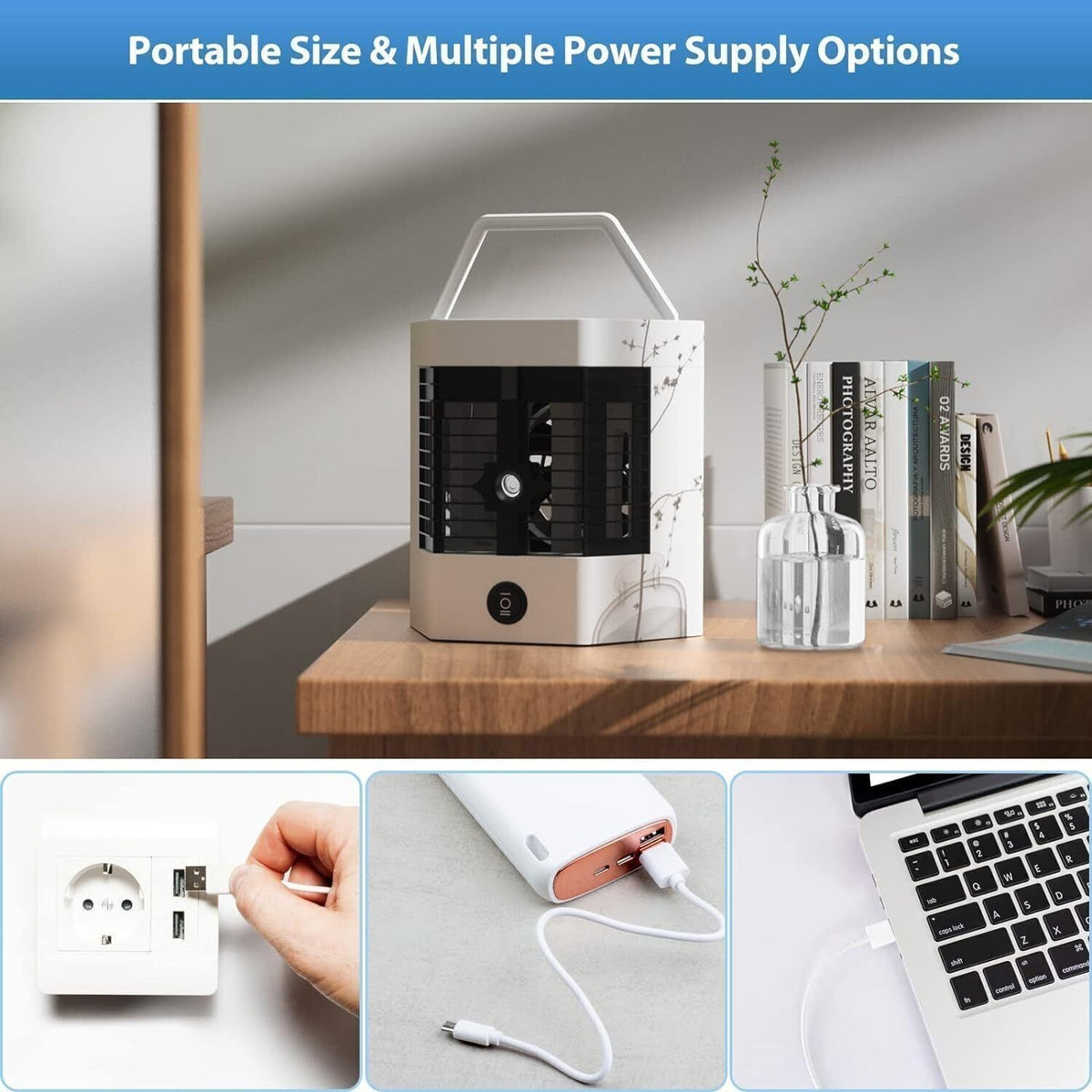Air Cooler Fan Evaporative Ice Cold Cooling Air Conditioner Humidifier Portable-