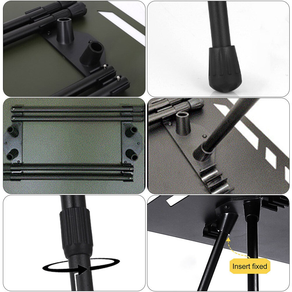 Foldable Workbench Legs Adjustable Height Furniture Legs DIY for Outdoor Camping