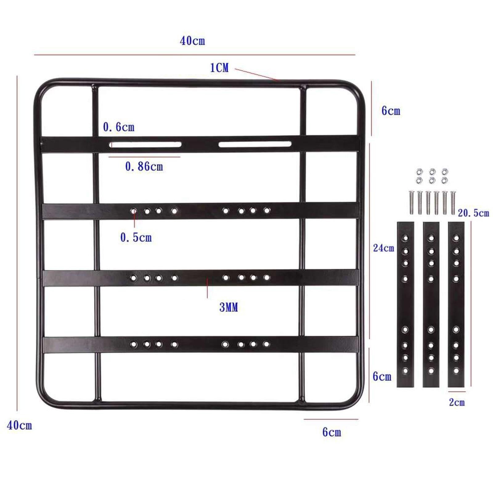 Bike Back Shelf Cargo Rack Durable Detachable Waterproof Bike Back Racks Bike