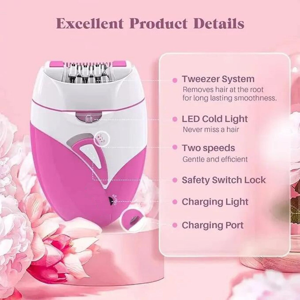 Epilator For Women Cordless Rechargeable Lady Body Facial Hair Removal Shaver UK