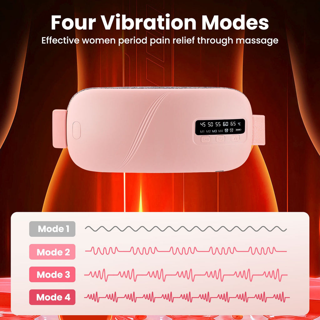 Electric Heating Menstrual Heat Pad Massage Belt For Period Pain Relief Cramps