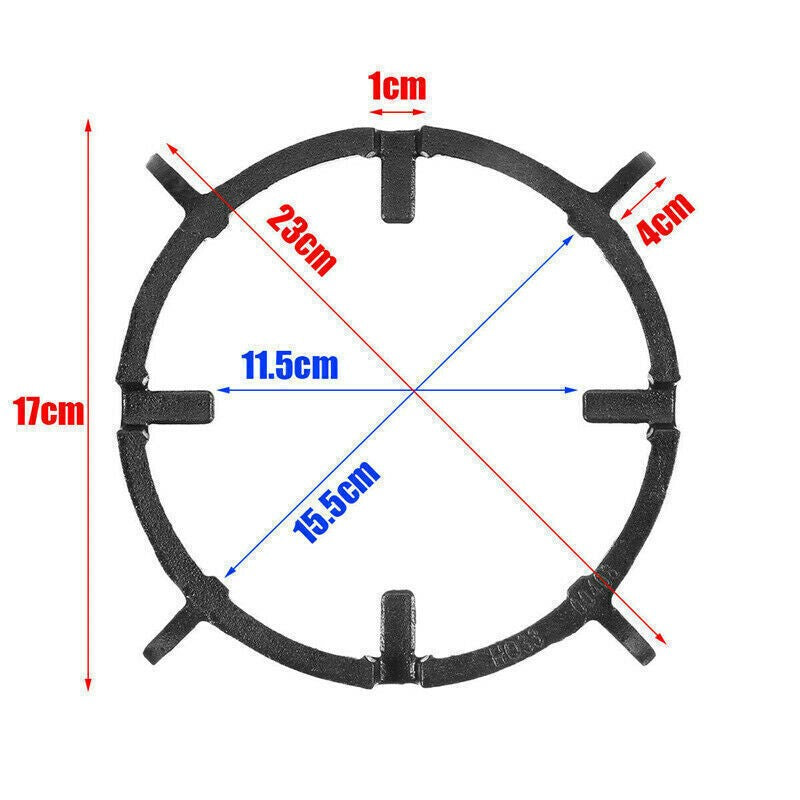 Universal Cast Iron Wok Support Ring Pan Stand Gas Cooker Hob Burner Rack Tool