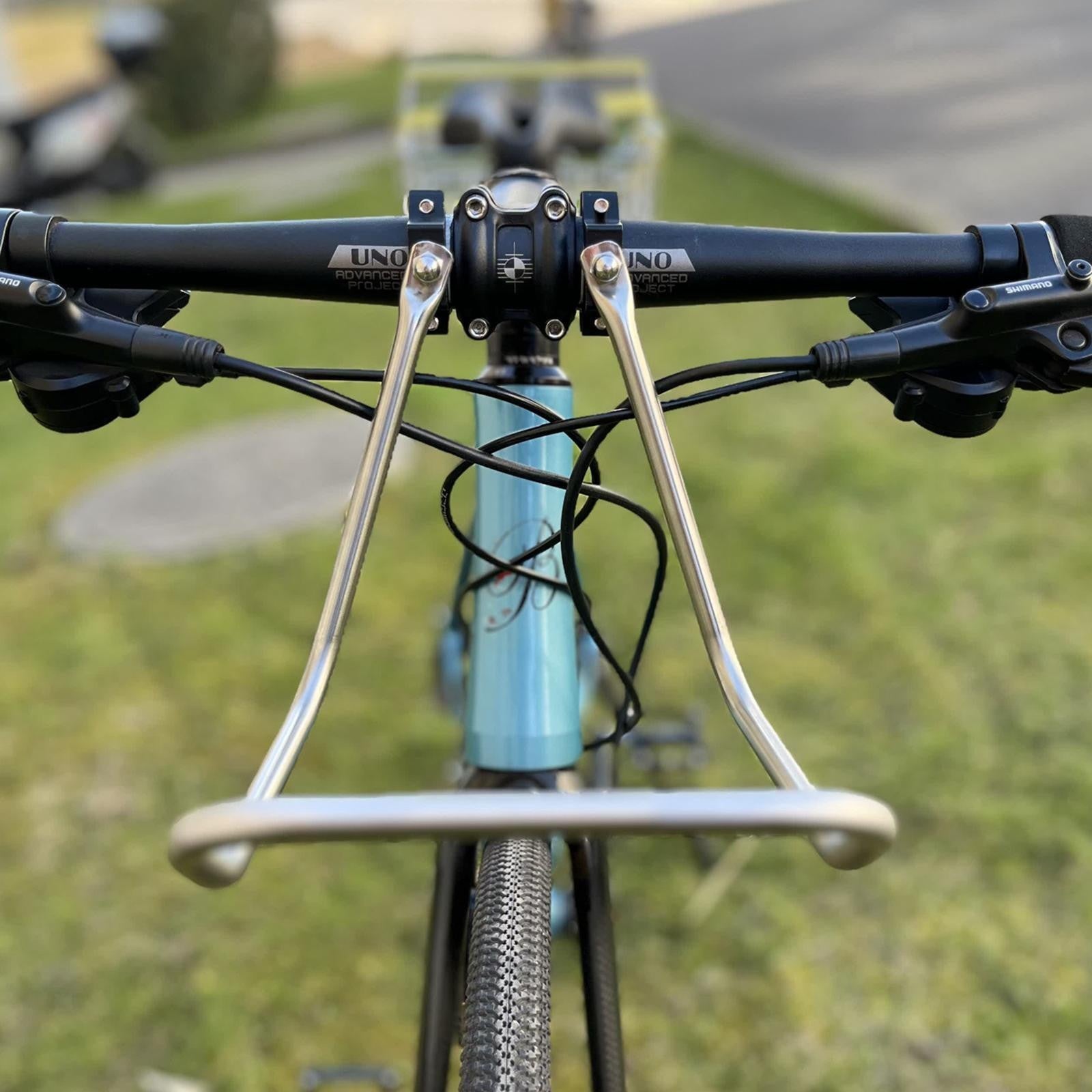 Bike Front Cargo Rack Stainless Steel Carrier Bicycle Bag Holder with Strong