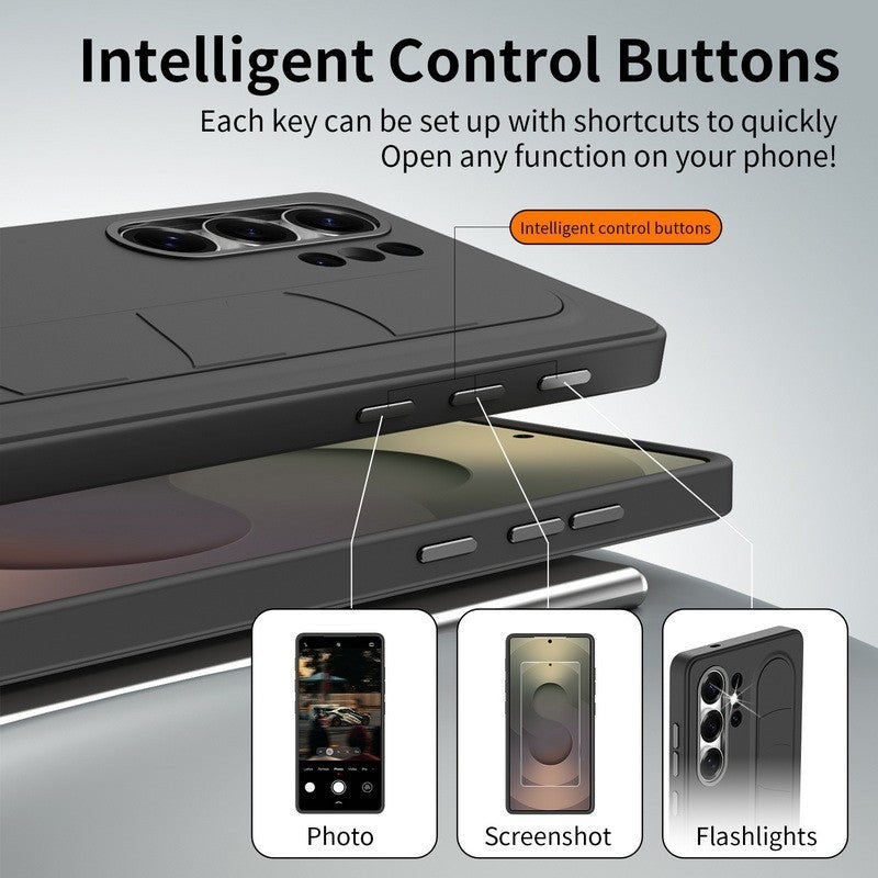 Case For Samsung Galaxy S26 Ultra  Smart Button Wristband Cover