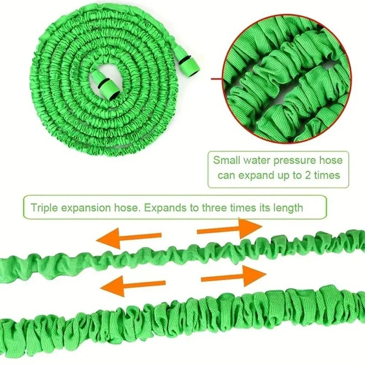 Expandable Magic Hose High-Pressure Car Wash 7 Spray Functions Watering Garden