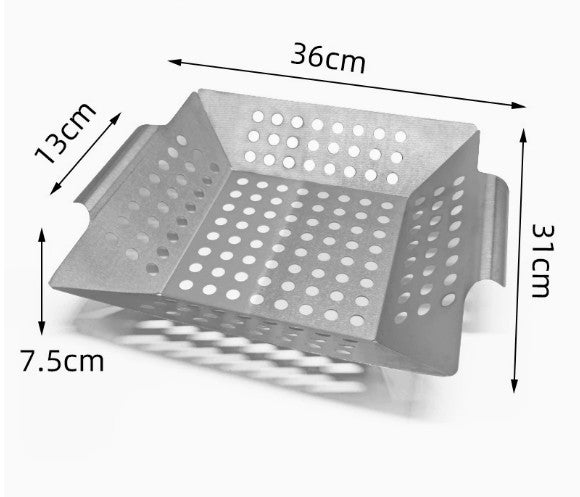 Grill Accessory Reusable Bbq Pan Barbecue Tray Cooking Accessories