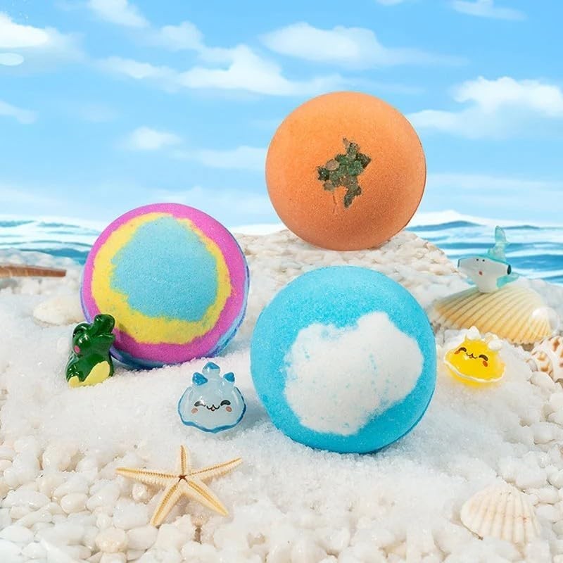 12pcs Bath Bomb Gift Set for Kids Colorful Bubble Bath Bomb with Surprise Inside