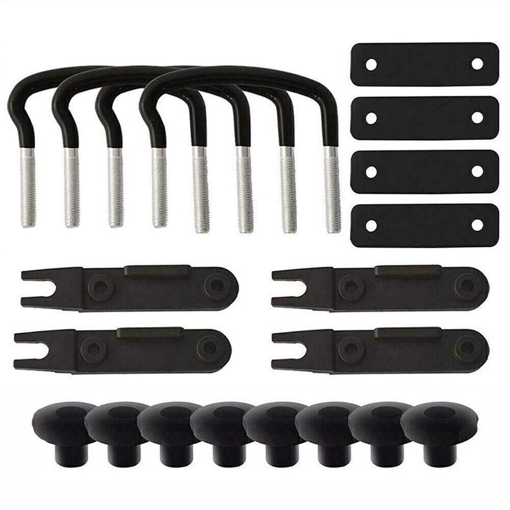 Stainless Steel Universal Roof Box Car Van Mounting Fitting Kit U-Bolts Clamp UK