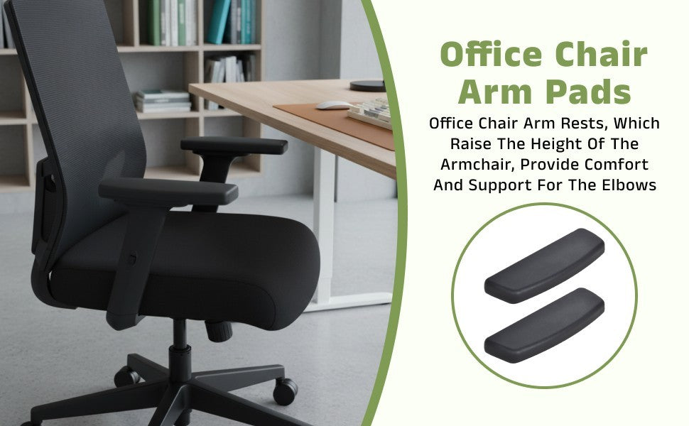 2x Office Chair Replacement Arm Rest with Mounting Hole for Office Chair