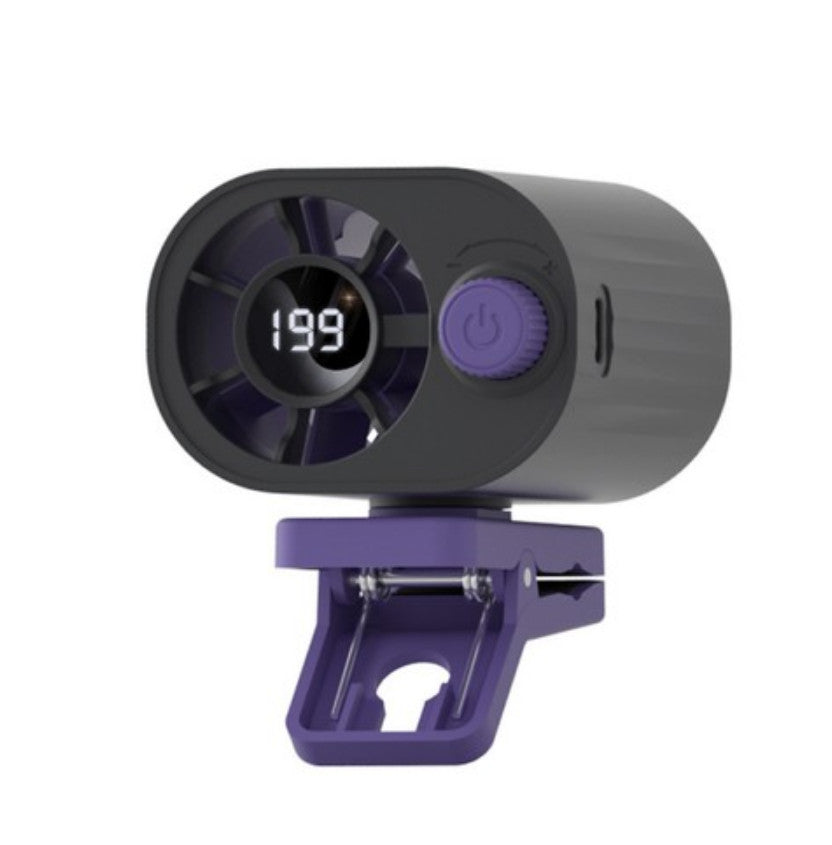 Clip On Ice Cold Fan for Waist Semiconductor Cooling with LED Display USB Fans