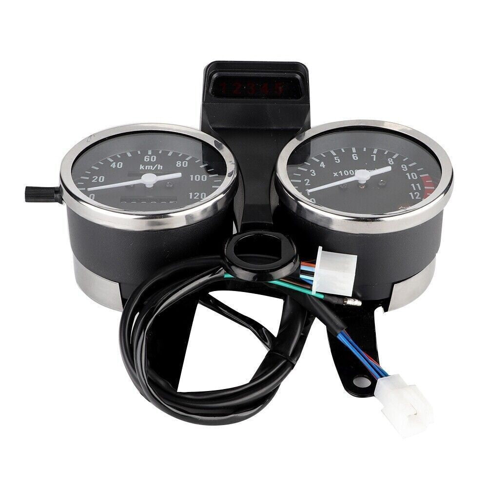 Motorcycle Modified LED Speedometer Odometer Tachometer Gauge for Suzuki GN125