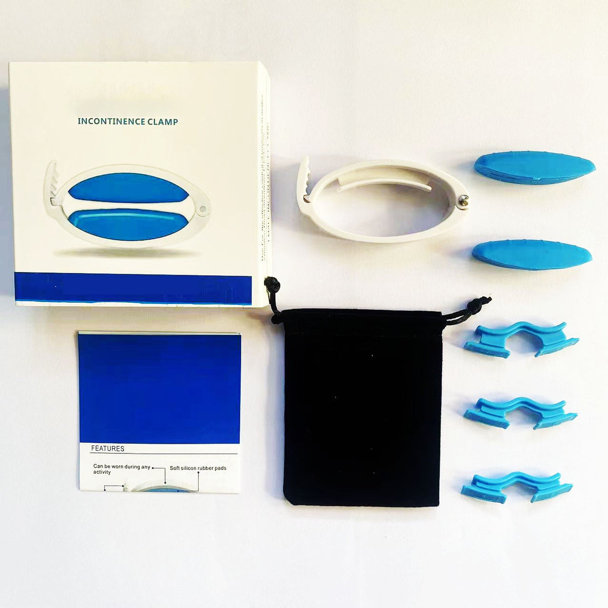 (FREE Pouch Bag)Incontinence Clamp Penile Clamp Regular