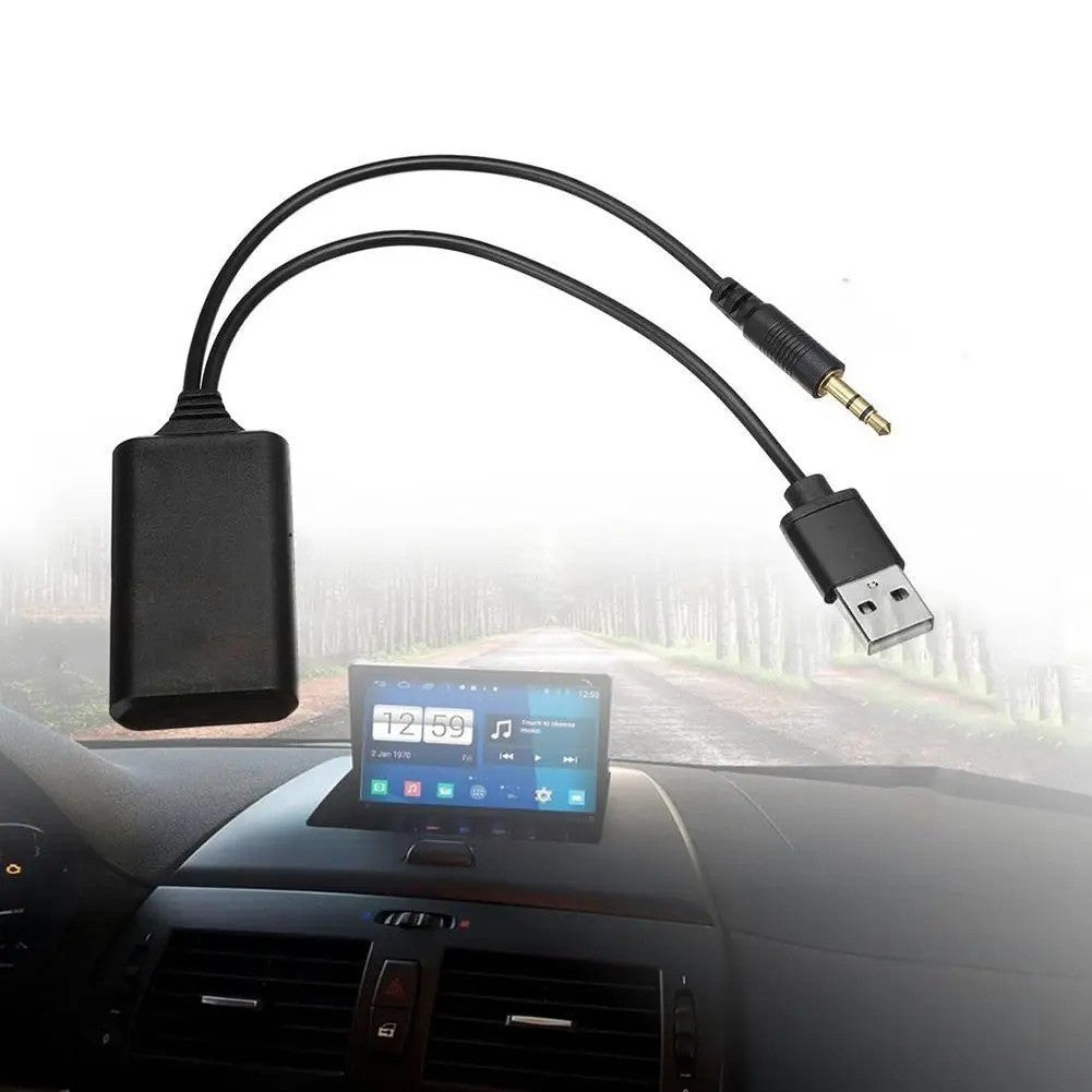 Car Wireless Bluetooth Module Radio Stereo Aux Audio Cable Adapter For E90