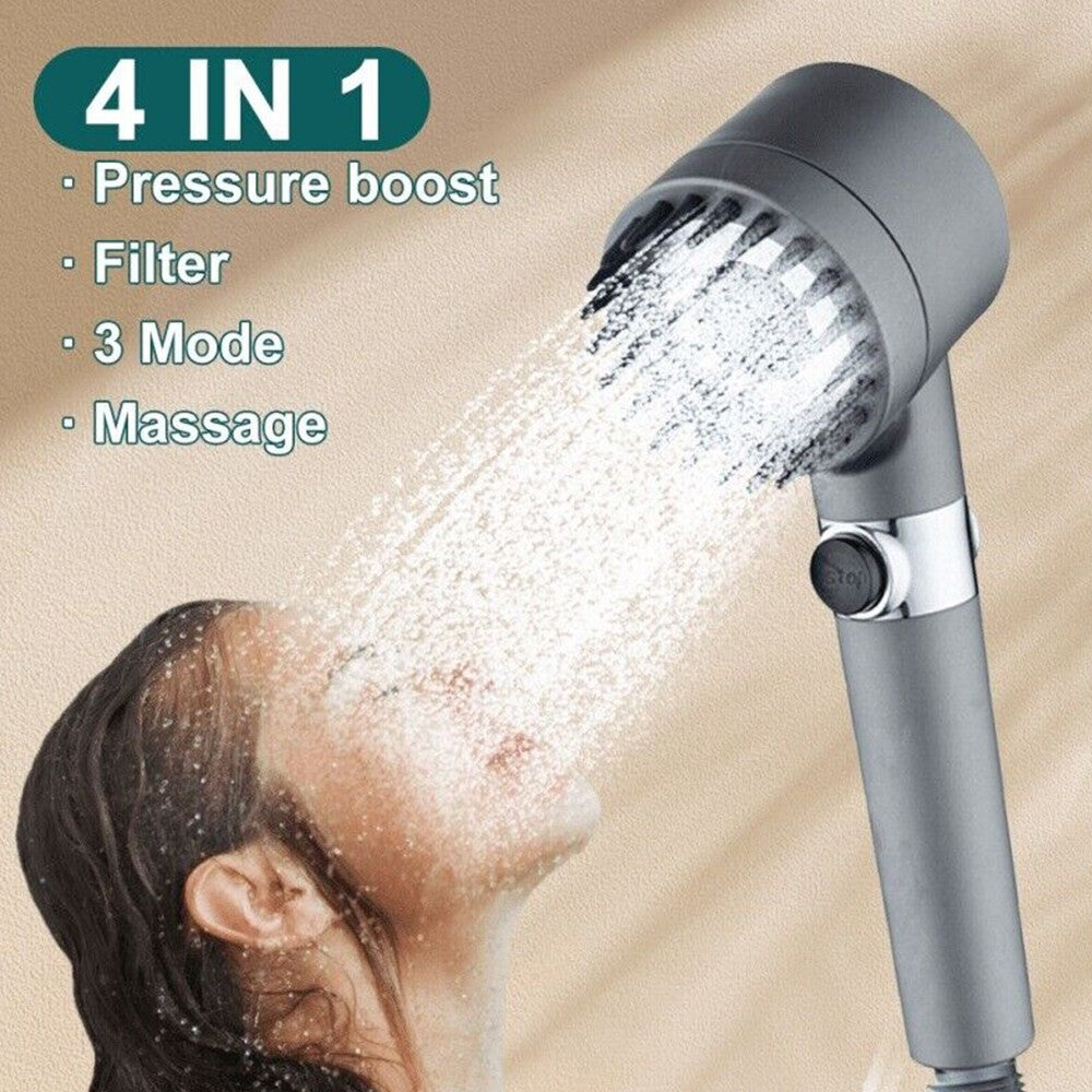 Shower Head For Bathroom 4-in-1 High Pressure Shower Head 3 Mode Function