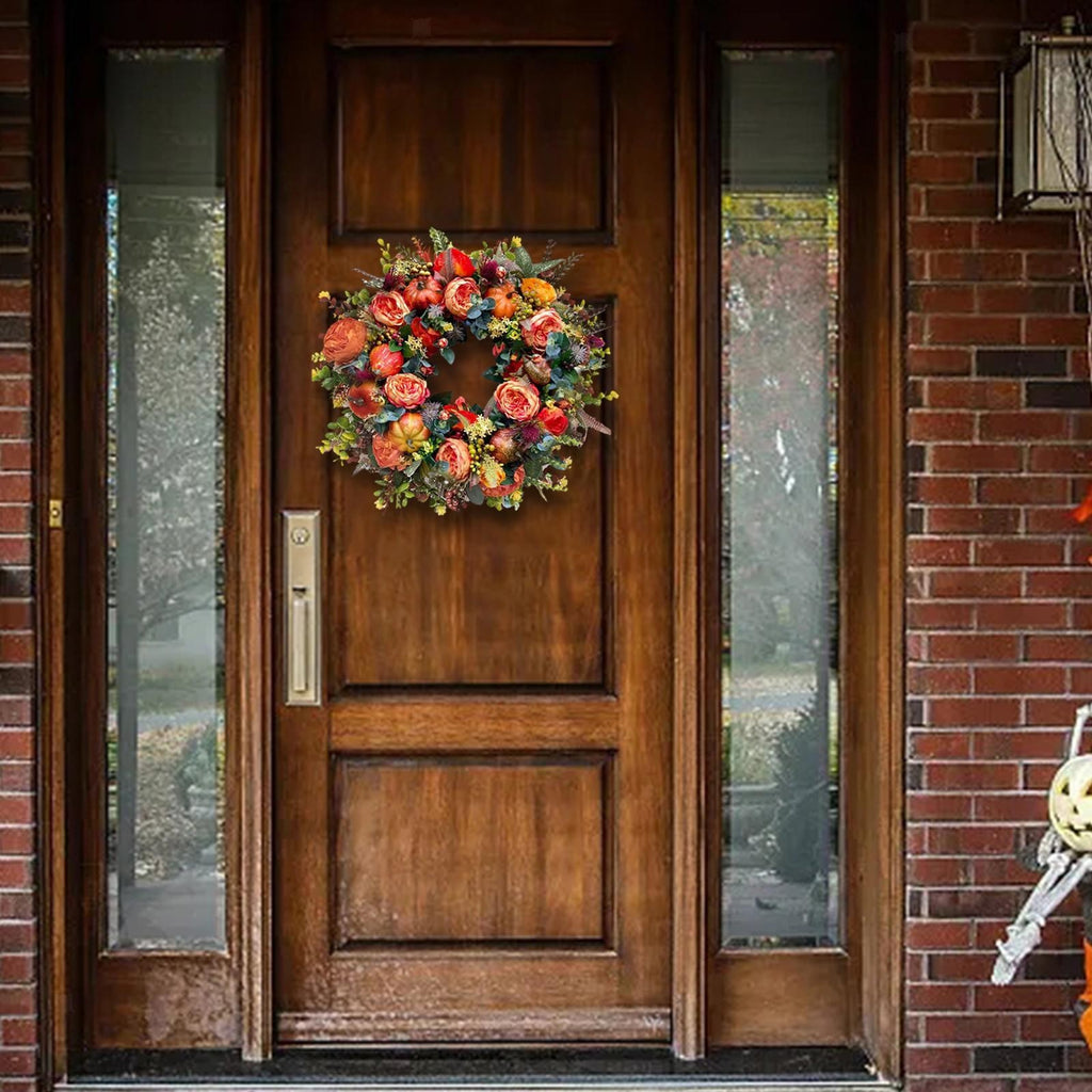 Halloween Fall Wreath Front Door Harvest Wreath Multipurpose for Front Porch