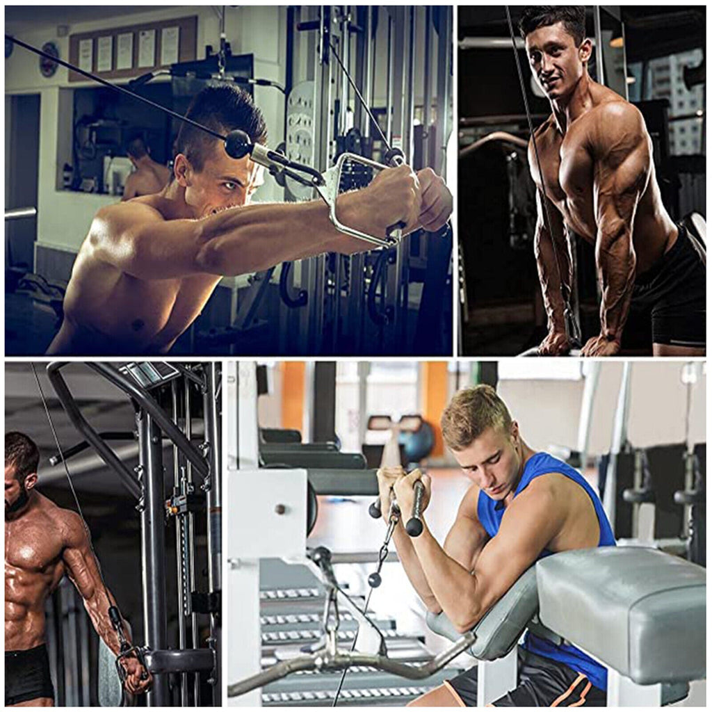 Adjustable Steel Wire Rope Kit DIY Weight Multi Gym Cable Fitness Pulley Tool