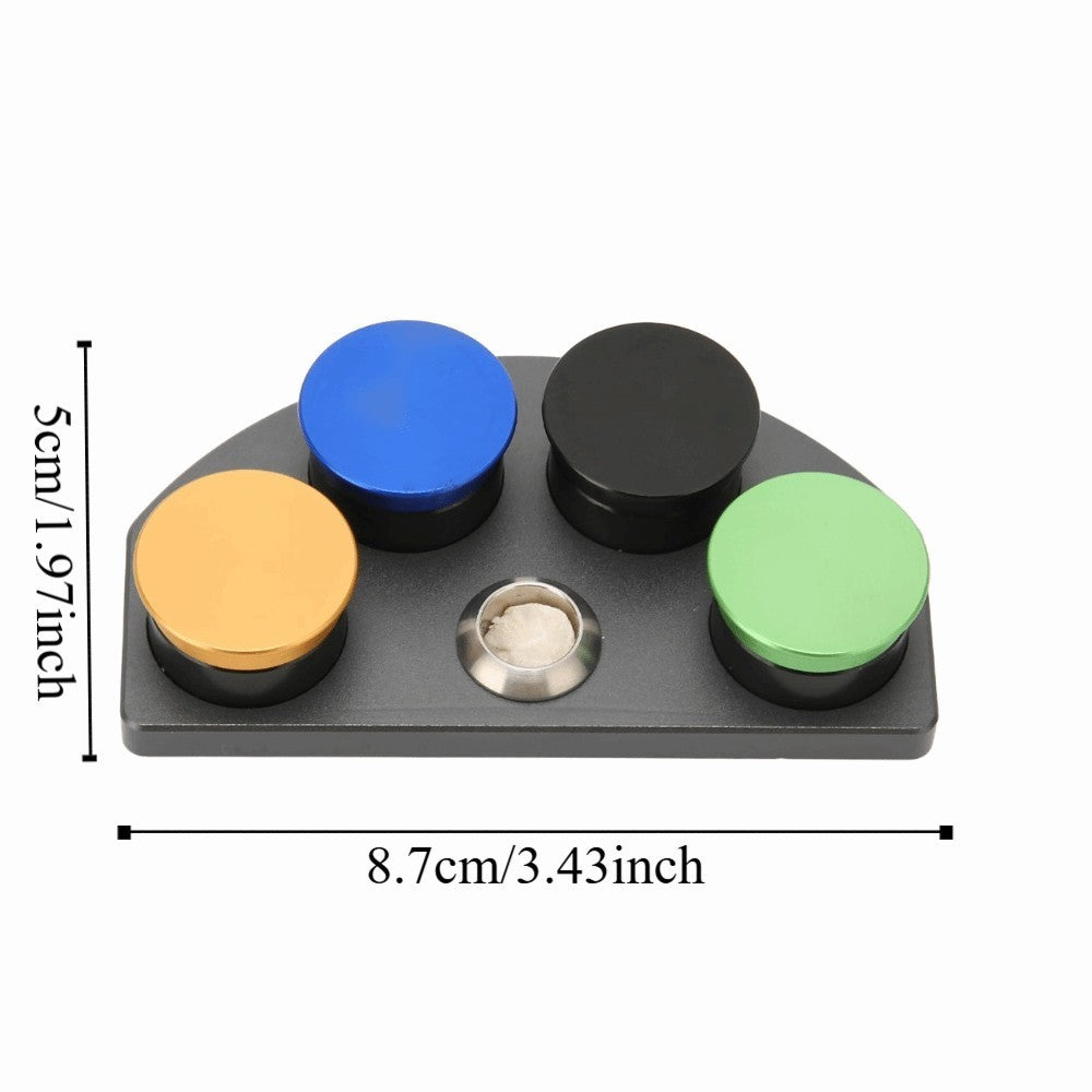 4 Color Watch Grease Cup 4 Plates Oil Cup Stand  Watchmaker Use