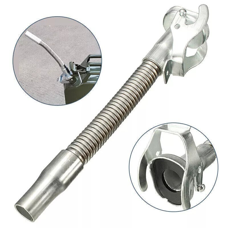 UK Fuel Can Nozzle Jerry Can Metal Pouring Spout Nozzle Flexible Tip Army Cans