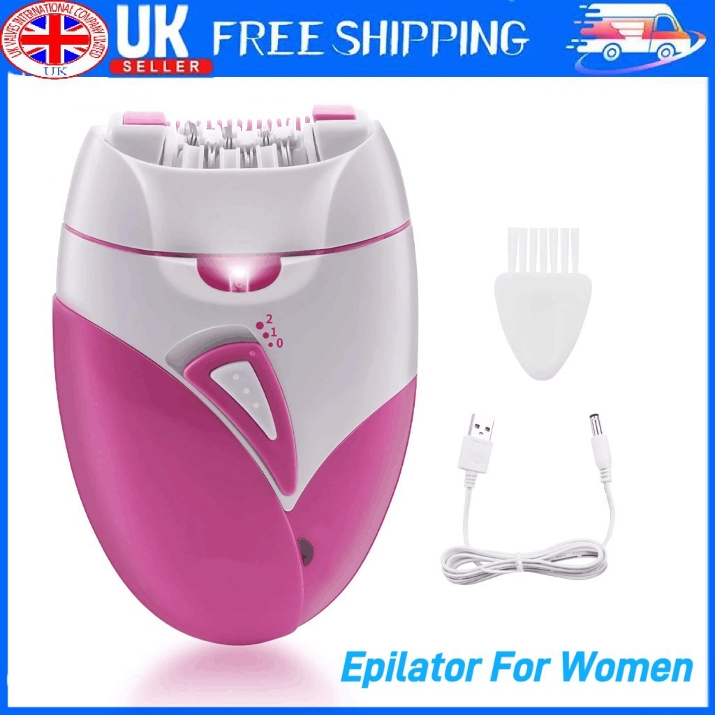 Epilator For Women Cordless Rechargeable Lady Body Facial Hair Removal Shaver UK