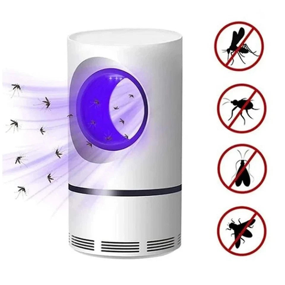 2Pcs USB Insect Mosquito Killer Bug Zapper Fly-Pest Catcher Trap LED Lamp UK