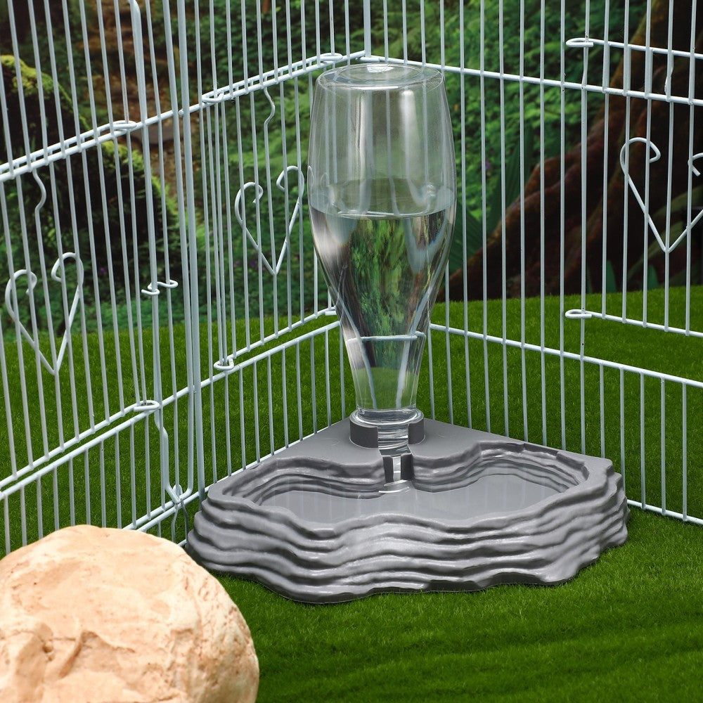 Tortoise Accessories Water Dish Reptile Drinker Terrarium Accessory Dripper