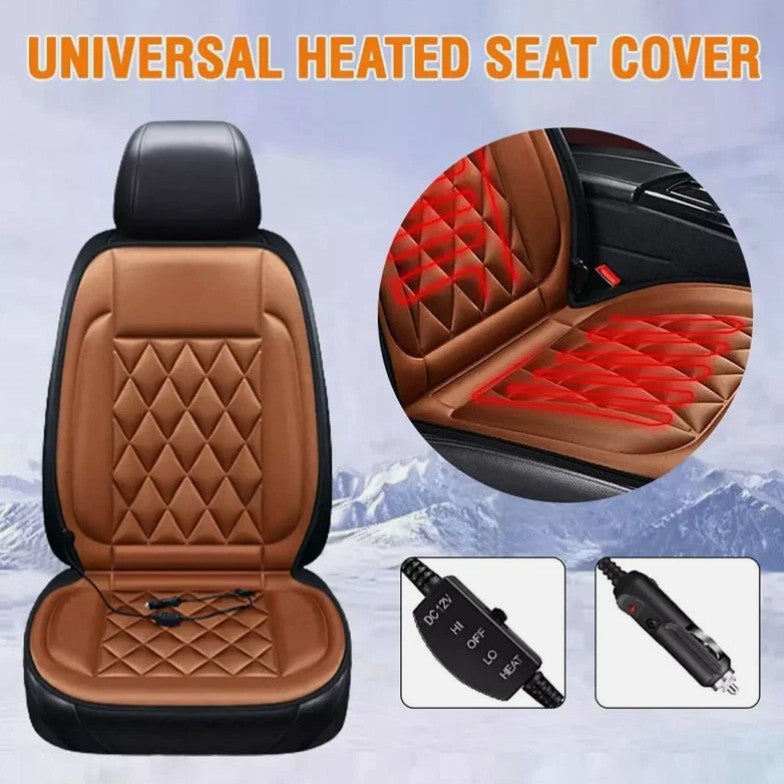 12V Car Seat Pad Cushion Cover Heating Heater Heated Cold Winter Warm Universal
