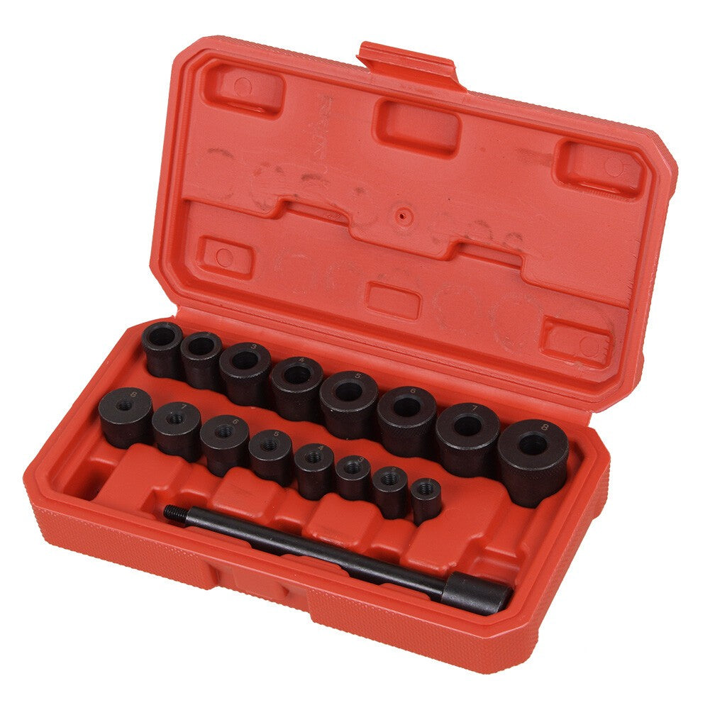 17pcs Universal Clutch Aligning Alignment Plate & Flyingwheel Pilot Bearing Hole