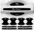 Set of 8 Clear Door Handle Cup Scratch-Proof Stickers for Toyota Vehicles