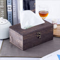 Wooden Or Brushed Chrome Tissue Hanky Box Holder Dispenser Bathroom Toilet Decor