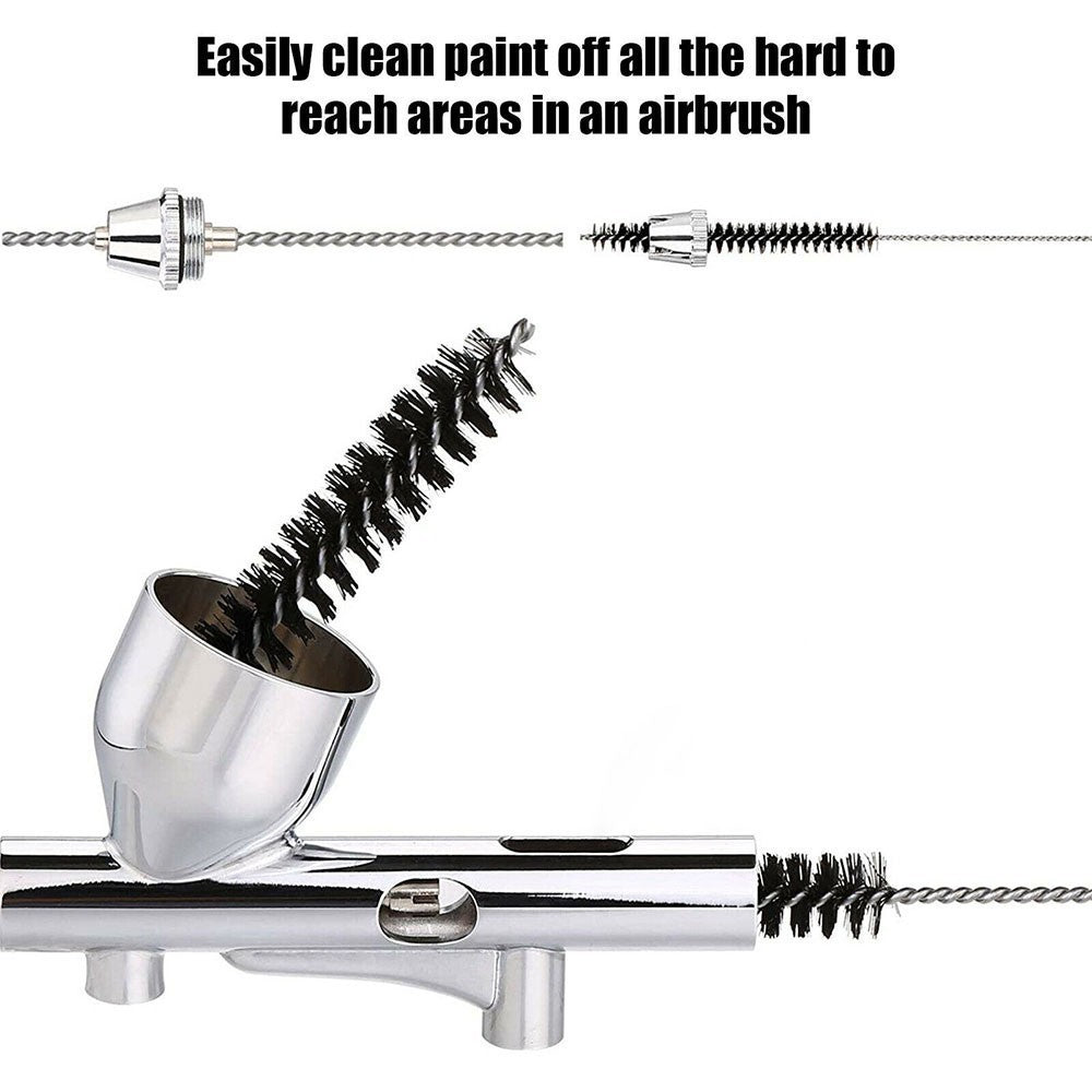 Airbrush Cleaning Pot Cleaner Kit Glass Paint Jar Airbrush Stand Filters Brushes