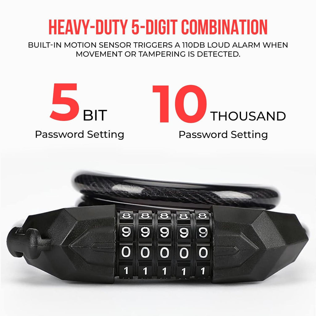 HEAVY DUTY STRONG MOTORCYCLE MOTORBIKE BIKE SECURITY CHAIN AND PADLOCK LOCK 1.2M