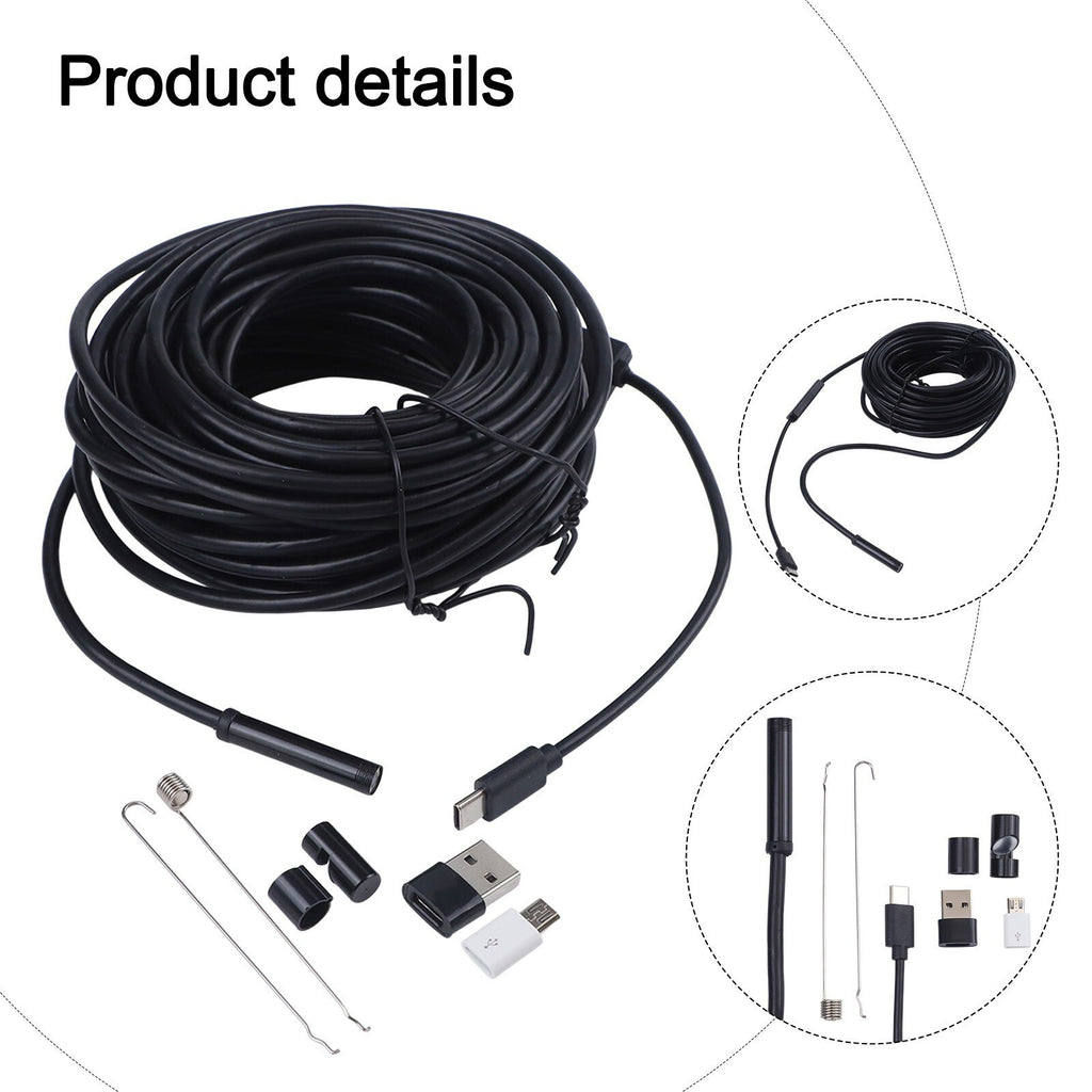 10m Pipe Inspection Camera Video Sewer Drain Cleaning Useful