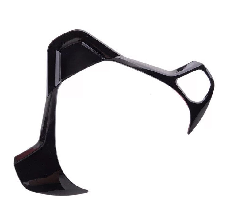 Gloss Black Steering Wheel Trim Cover For Ford Fiesta MK7 MK7.5 2009-2017