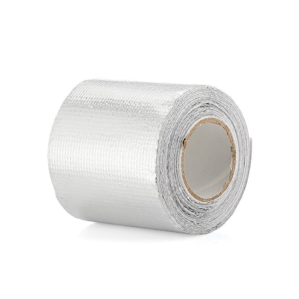 5cm*5m Heat Shield Wrap Tape Auto Exhaust Pipe Adhesive Reflective Aluminum UK