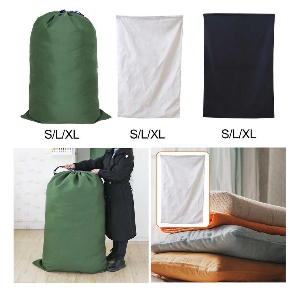100*140cm Oversized Thicken Canvas Drawstring Bag Large Storage Packing Sack