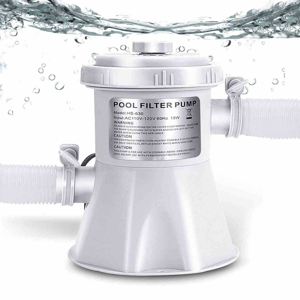 Swimming Pool Electric Filter Pump Paddling Pool Water Flowclear 220V 300gal/H ~