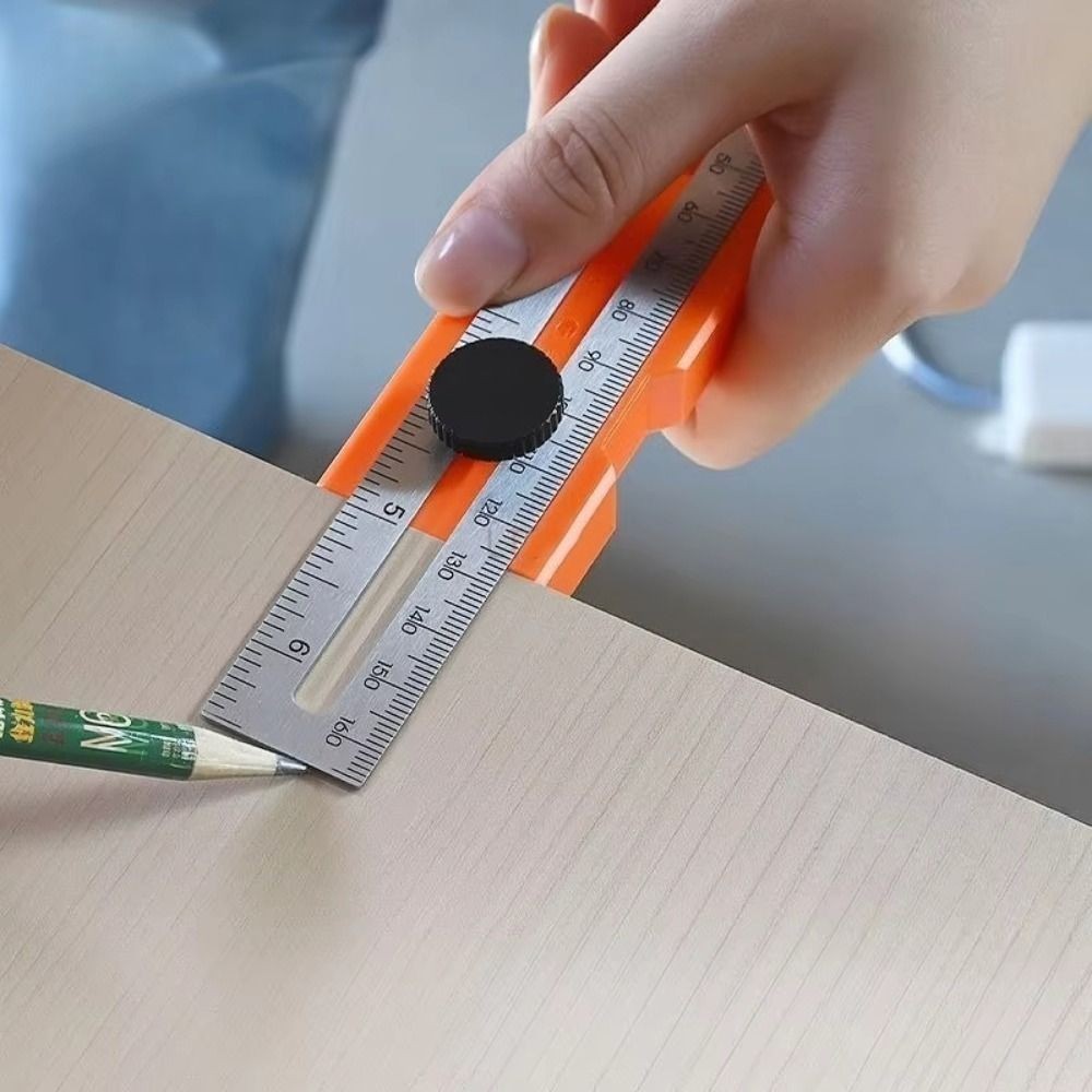 Multi-role Foldable Marking Ruler Adjustable Positioning Ruler  Measuring Tool