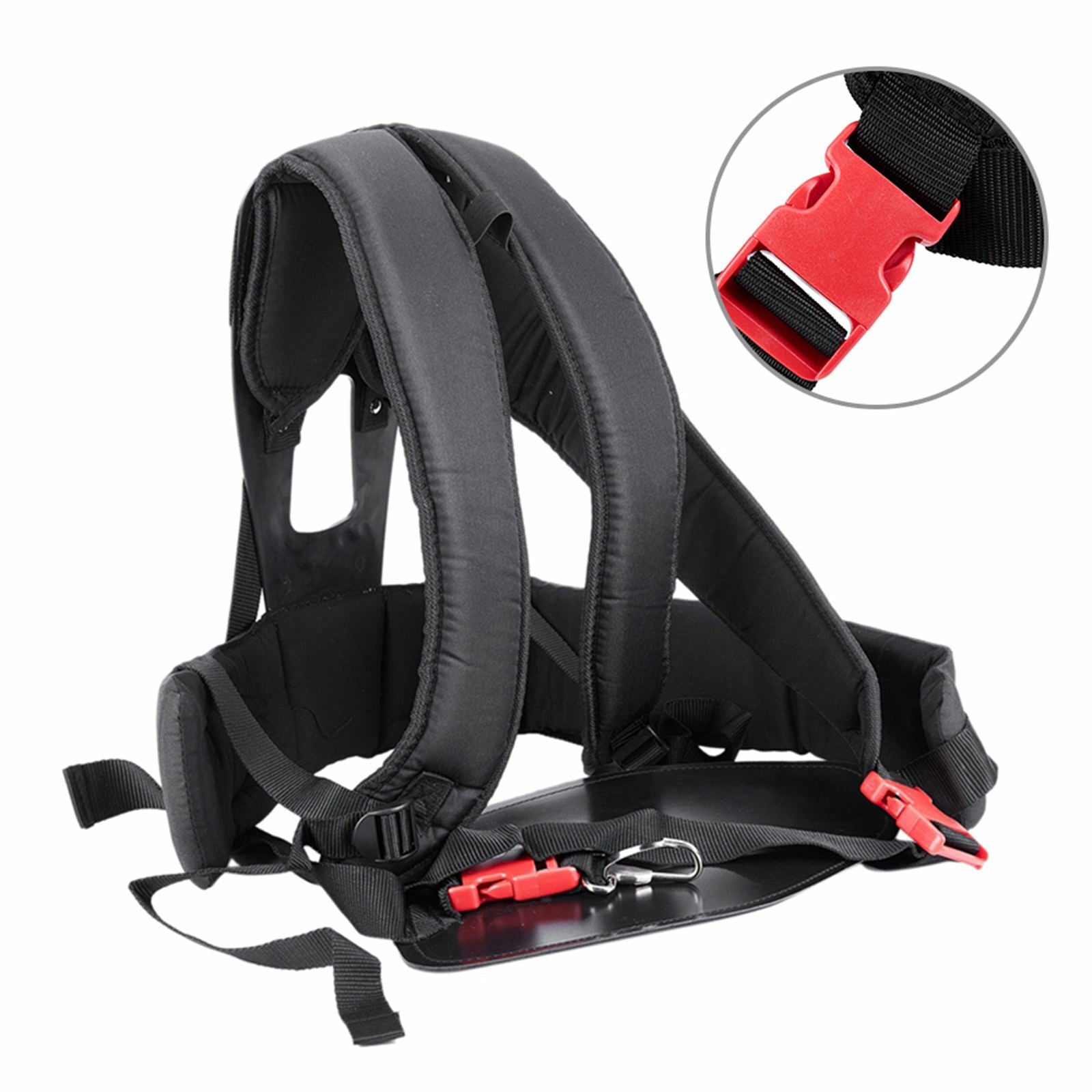 Padded Strimmer Shoulder Strap Widen Brush Cutter Garden Harness Black