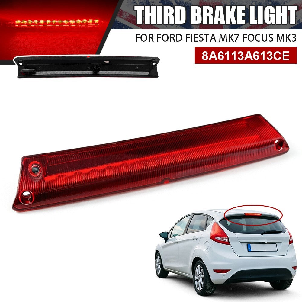 Rear High Level Third Brake Light For Ford Fiesta MK7 2008-13 Focus MK3 2012-15