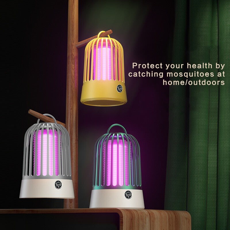 LED UV Mosquito Killer Lamp, Rechargeable Pest Trap Zapper for Indoor Home Use