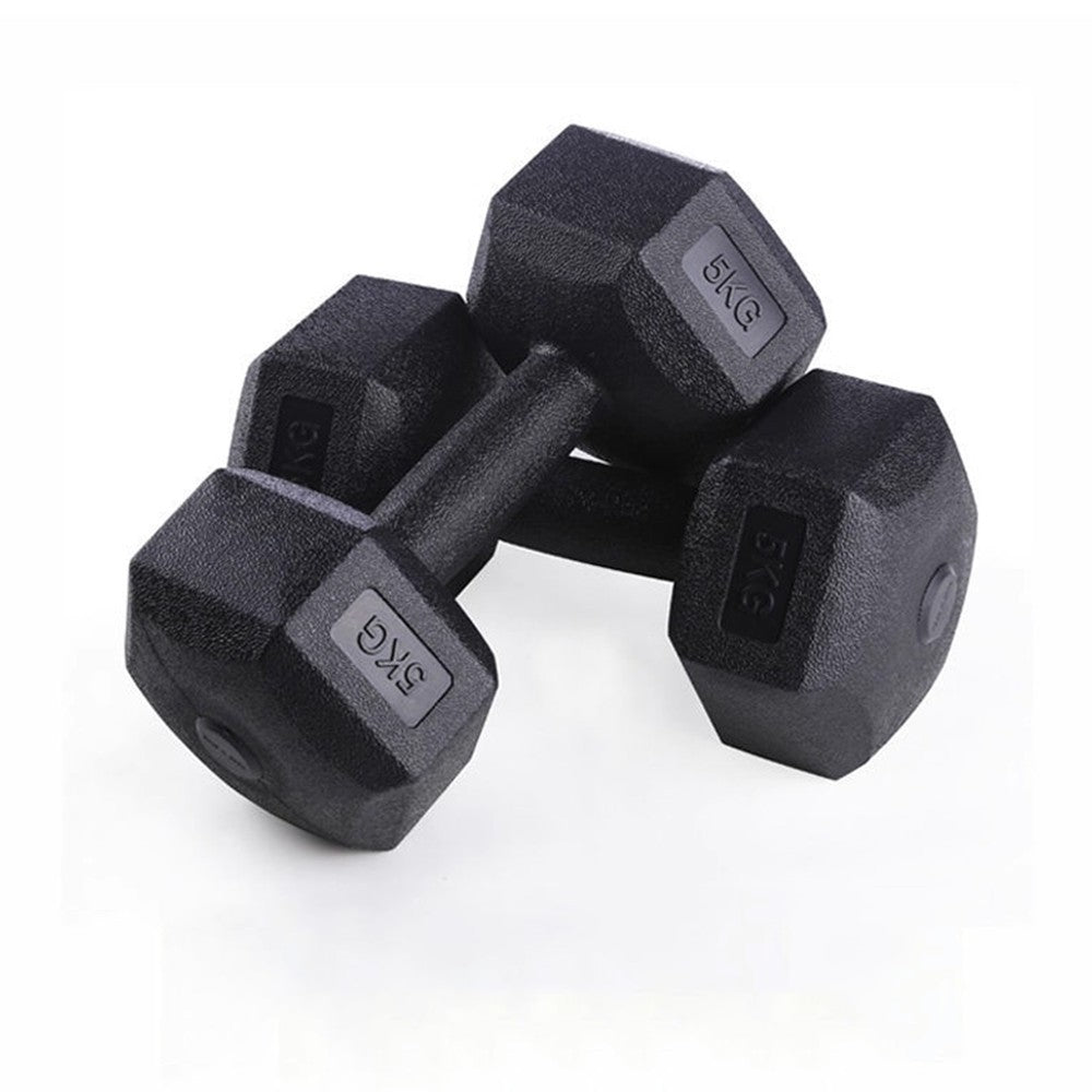 2x5kg Hex Dumbbells Weight Set 5 KG Hand Home Exercise Workout