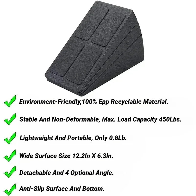 3Pcs/Set Yoga Bricks Squat Wedge Blocks Block Ramp Deadlift Slant Board Adjustab
