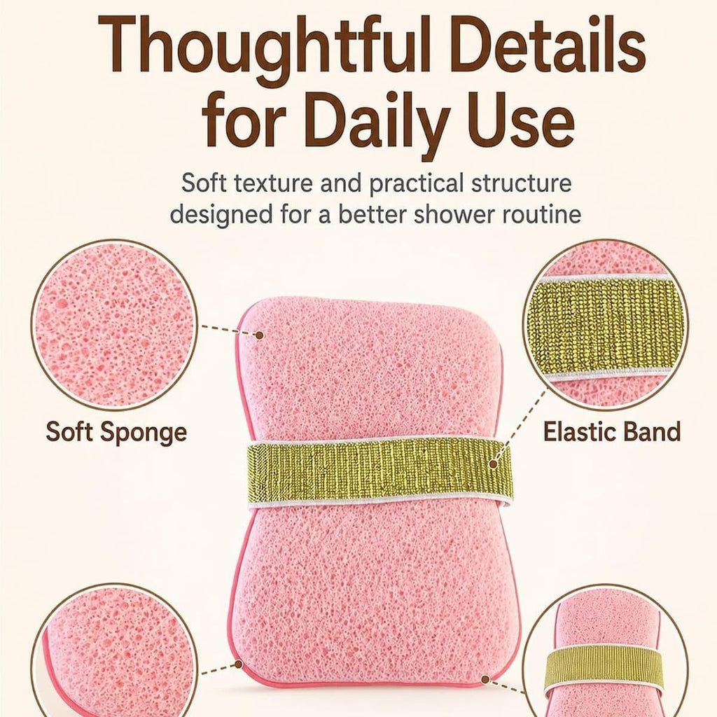 2 Pack Sponge Soap Saver Pouch Bar Soap Scrubber Bag Bath Exfoliating Shower