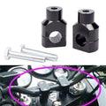 1" 25mm CNC Handlebar Risers Mount Clamp For Harley Sportster Dyna Softail Honda