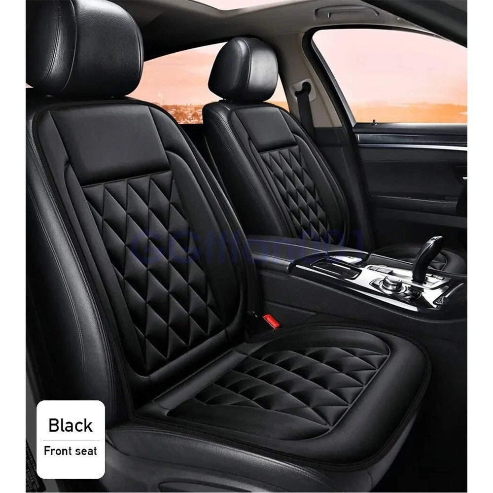 1/2X Luxury Heated Car Seat Cushion Heater 30℃-65℃ Universal 12V For Cold Winter