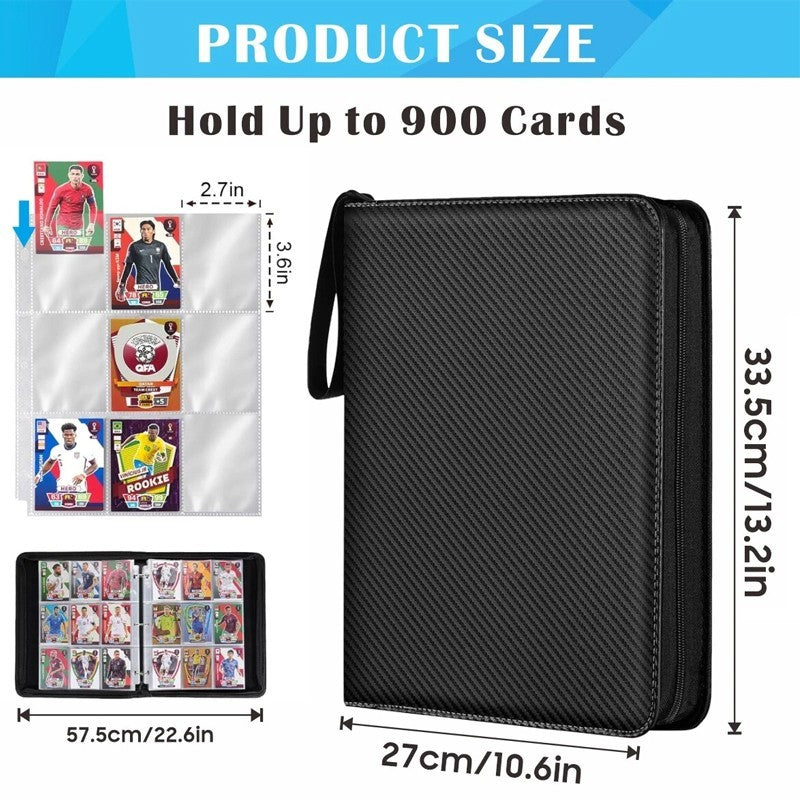 400/900Card Pocket Trading Card Binder 4/9 Pocket Trading Card Album Folder Case