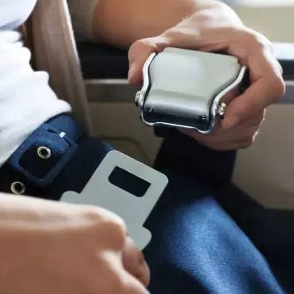 Plane Seatbelt Extension Strap Portable Safety Adjustment Buckle Clip