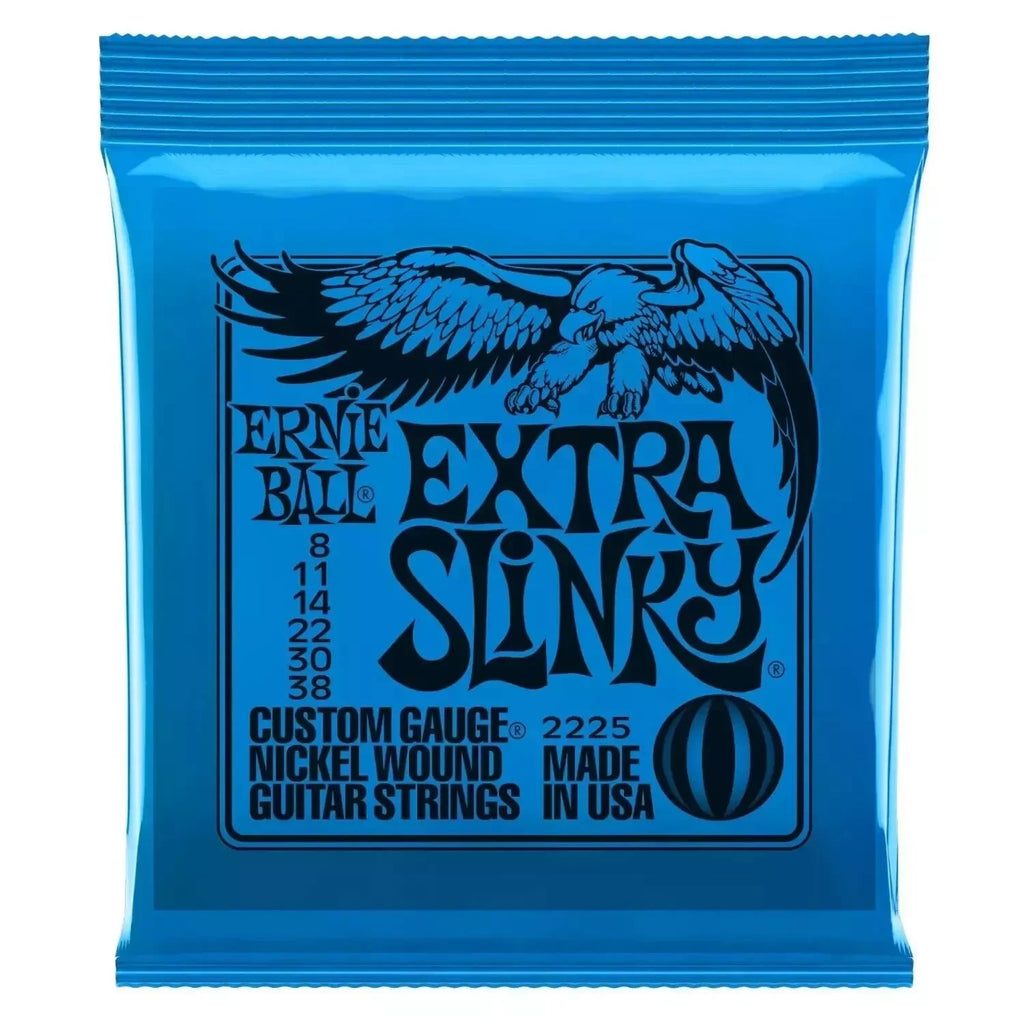 3 X Ernie Ball Extra Slinky Electric Guitar Strings 8 - 38. P/N 2225. 3 SETS UK